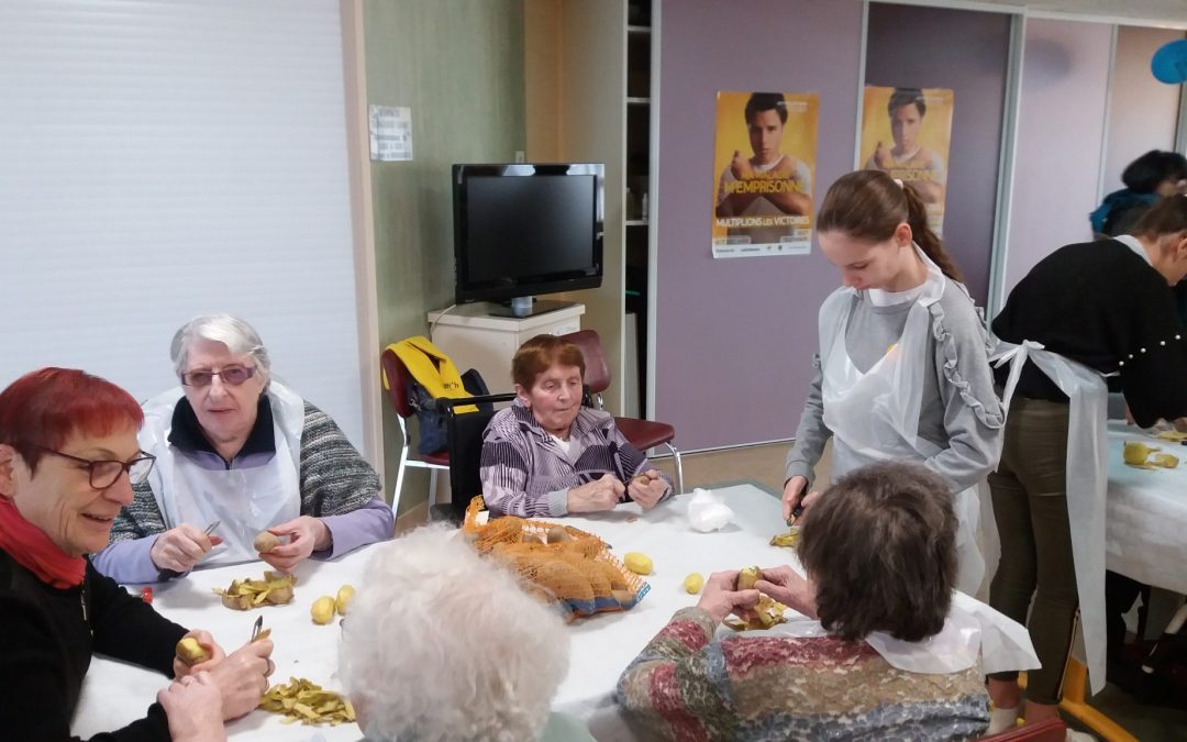 Les 4A et les résidents de l’EHPAD du Bois Joli participent au téléthon 2019